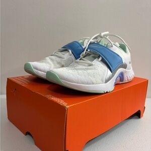 Nike White and Blue Athletic Shoes